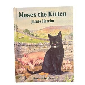 VTG 1984 Moses the Kitten Book by James Herriot, HC